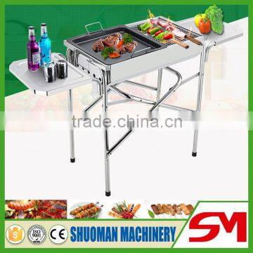 Portable and smokeless charcoal barbecue