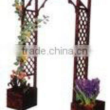 wooden garden arch