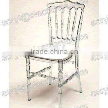 shanghai commercial furniture wholesale resin Crystal Napoleon wedding Chair