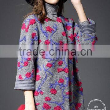 stylish women relaxed overcoat wool coat