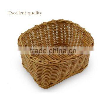 Rattan woven mini desk dust basket