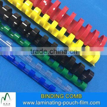 Plastic Colorful Book Binding Comb 1/4inch 1/2inch 3/4inch Binding Spines