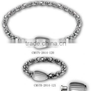 2014 latest jewelry design, high quality 316L stainless steel beautiful jewelry set Chinese manufacturer