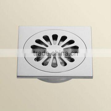 4 Inch Square Brass Floor Drain