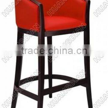 2014 red bar chair stool with red fabric