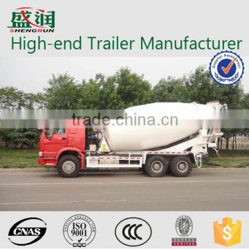 12cbm high end technology and high quality concrete mixer semi trailer