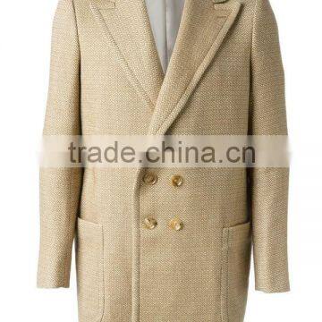 2014 new style 100% Cashmere custom tailor made camel coat