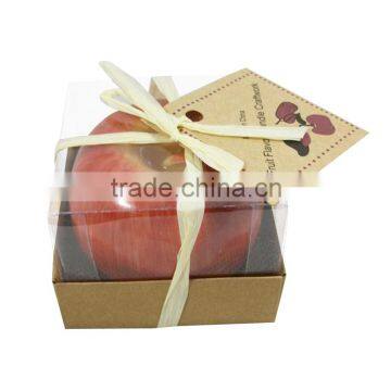 Wholesale Molding Process Simulation Apple scented Candles Christmas Gift to Celebrate New Year Candles