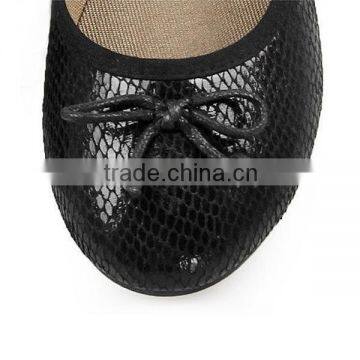 2015 Summer New Ladies Womens Snake Skin Print Flat Shoes Ballerina Ballet Flats Black Plus Size Free Shipping photo-6