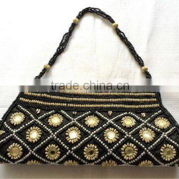 Silk Fabric Clutch Women Accessory Wedding Evening Party Indian Handbag