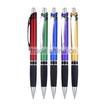 Cheap price metal rubber ballpoint pen for promotional& click stylus