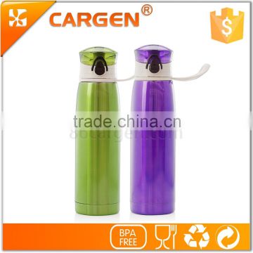 530ml outdoor sport flip lid stainless steel tea bottle