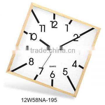 12 inch novelty special shape wood clock model(12W58NA-195)