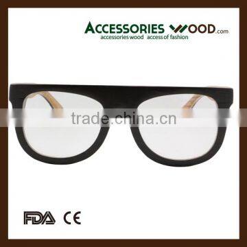 High quality strong custom resin optical lens wooden reading glasses frame
