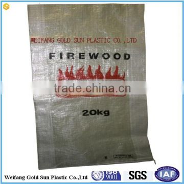 20KG PP Firewood Woven Bag,Packaging buring wood Bag