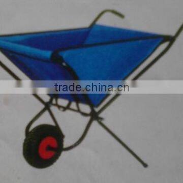 Foldable canvas garden wheelbarrow