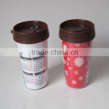 Double Wall Plastic Drinking Mug