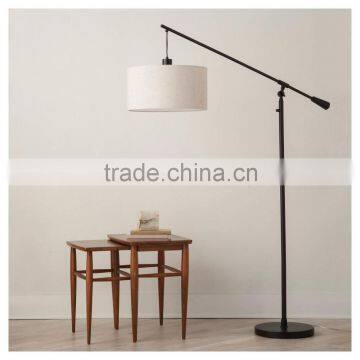 2017 hotel decorative flexible arm floor lamp with brown linen shade good for inn decor high end