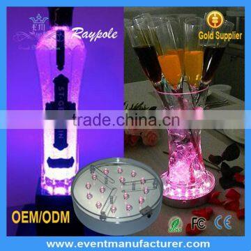 Battery Operated 4 inch Single Color LED Liquor Bottle Light Base