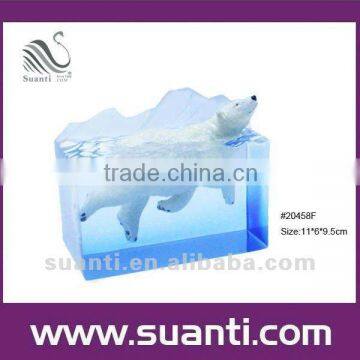 White Bear polyresin statue