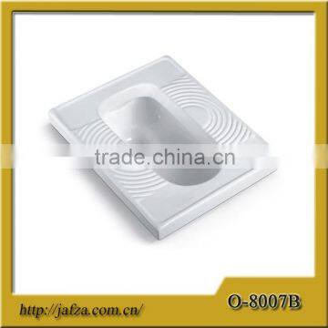 8007B Water saving porcelain squatting pan wc