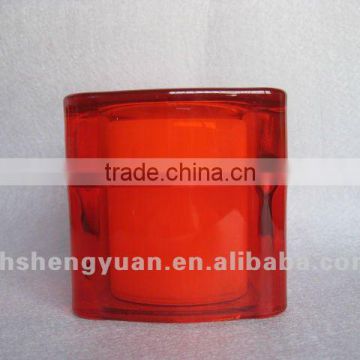 GS-104 big size acrylics cream jar with red color