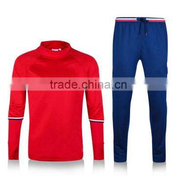 Free Shipping to Spain Soccer Training Tracksuit 2016/2017 Best Quality Red Blue Russia Football Sweater Suit