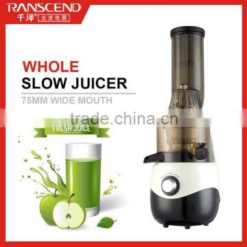 CE ROHS LFGB CB approved Professional kitchen appliance, home fruit juicer, big mouth wide neck slow juicer extractor