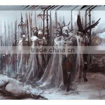 Hot! Kingdom Army Cartoon imagine spacewar designs painting print in canvas