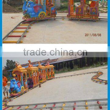 Kids Ride Elephant Train!!! China Factory Fairground Attraction Amusement Park Train Ride for Sale photo-4