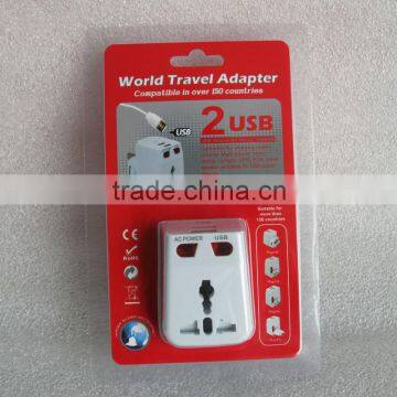 New patent all in one usb taiwan travel adaptor with many colors and low price