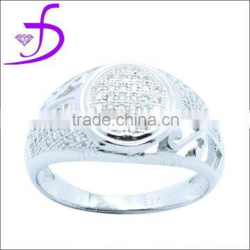 925 Sterling silver jewellery wholesale fashion man ring in silver