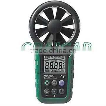 0.4-30m/s, 0-99990CFM, Resolution-0.01m/s,Digital Anemometer MS6252A free shipping