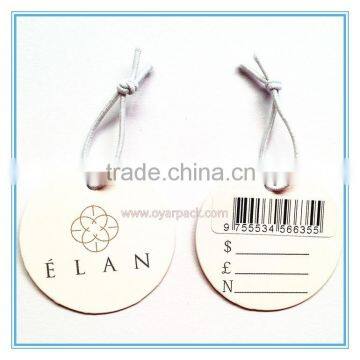 product price barcode printed paper hang tag