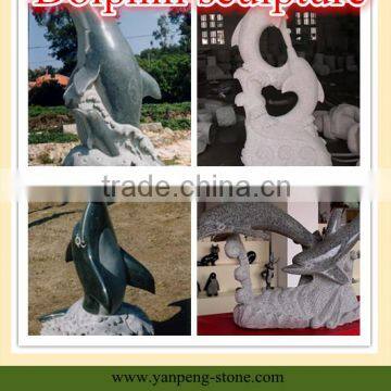 stone dolphin sculpture