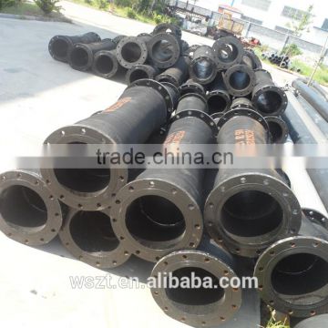 Large diameter rubber hose for hdpe pipe line