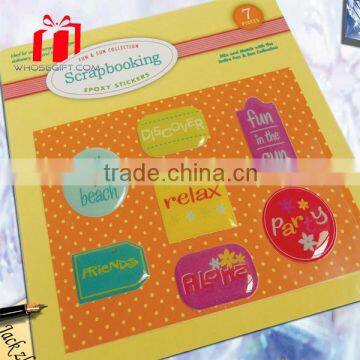 Security sticker label custom private label self adhesive label epoxy sticker