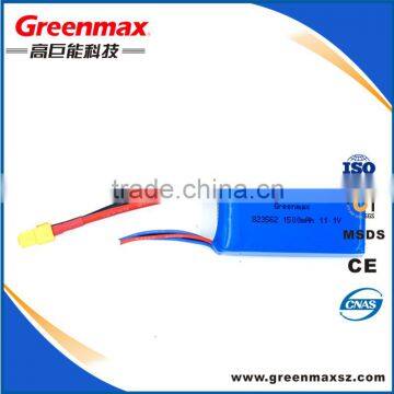 High Quality 11.1v Rc Drone Battery Lipo Battery 1500mah 35c-90c