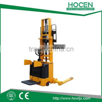 Folding Pedal stand on self lift stacker