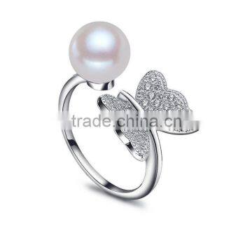 top quality custom fashion pearl ring designs for women