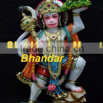 Marble Veer Hanuman Statue