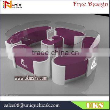 10 by 8 Feet Customized New Design Jewelry Kiosk Design / Jewelry Display Showcase in Mall for Sale