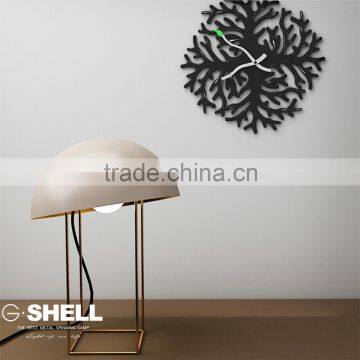 White Metal Shape Dask Light Round Table Lamps photo-6