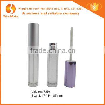 7.5 ml with UV Cap Empty Cosmetic Design Surface Treatment Custom Glass Lipgloss Tube