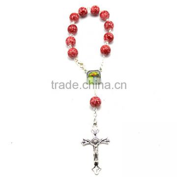 Catholic rosary necklace, beads rosary,arcylic decade rosary,2016 free rosary bead necklace,free rosary bead necklace,