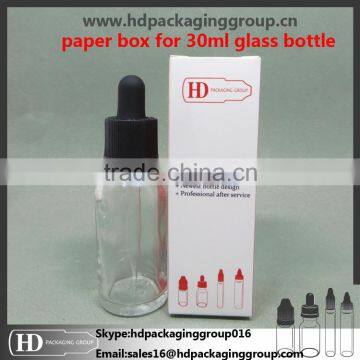 Custom Size Glass Bottle Packaging Box Eliquid Glass Bottle Packaging Box