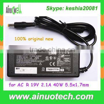 Original new Power Charger for ACER 19V 2.1A 40W laptop ac adapter 5.5x1.7mm