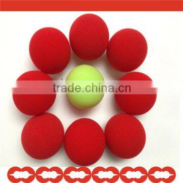 Wholesale Colorful Red Green Sponge Foam Clown Nose