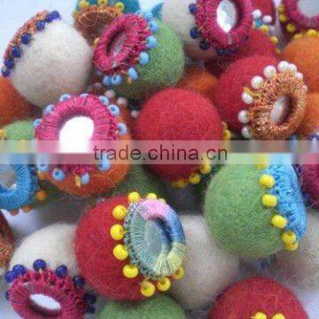Felt Mirrored Balls