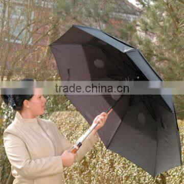 2 folds 2 layers windproof storm umbrella